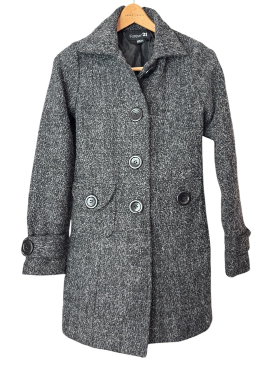 Forever 21 Jackets & Blazers - Forever 21 Textured Tweed Pea Coat - Size M